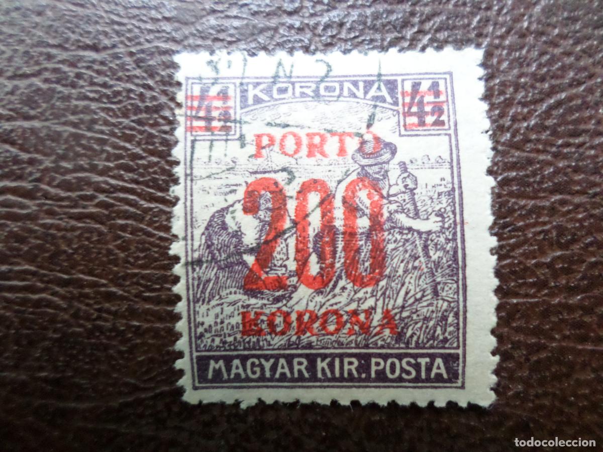 Timbres: *hungria, 1922, sello de tasa sobrecargado, Yvert 80