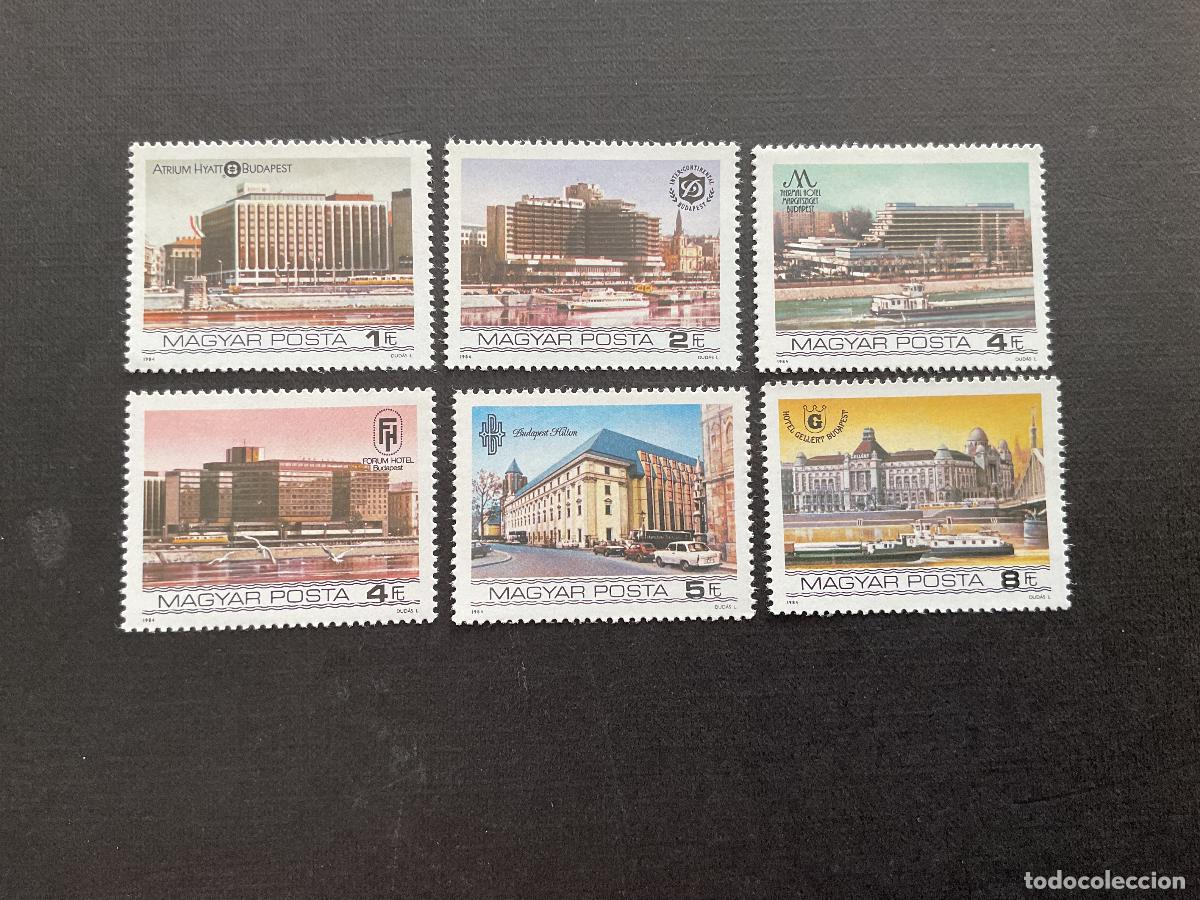 Sellos: HUNGRIA N&ordm; YVERT 2929/4*** A&Ntilde;O 1984. HOTELES DE BUDAPEST