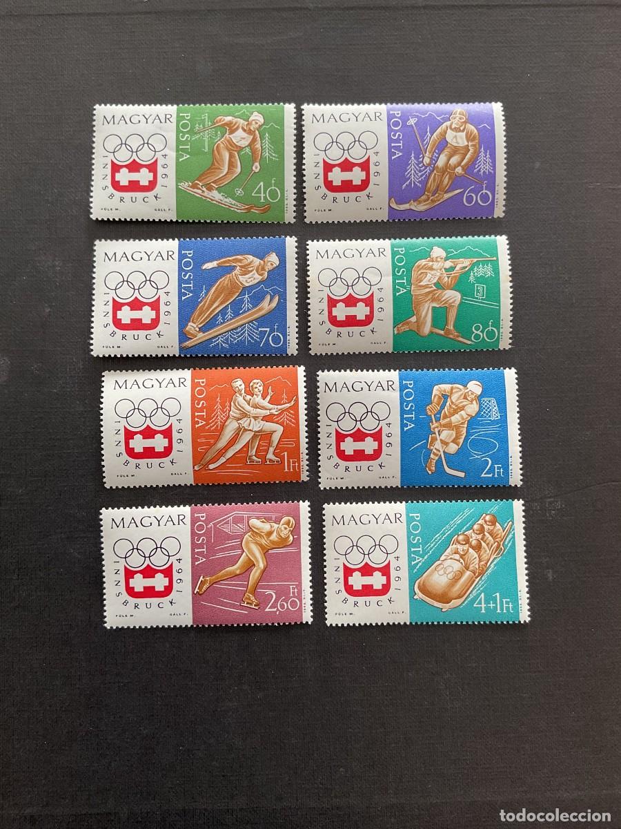 Sellos: HUNGRIA N&ordm; YVERT 16063/8*** A&Ntilde;O 1963. JUEGOS OLIMPICOS DE INVIERNO, EN INNSBRUCK