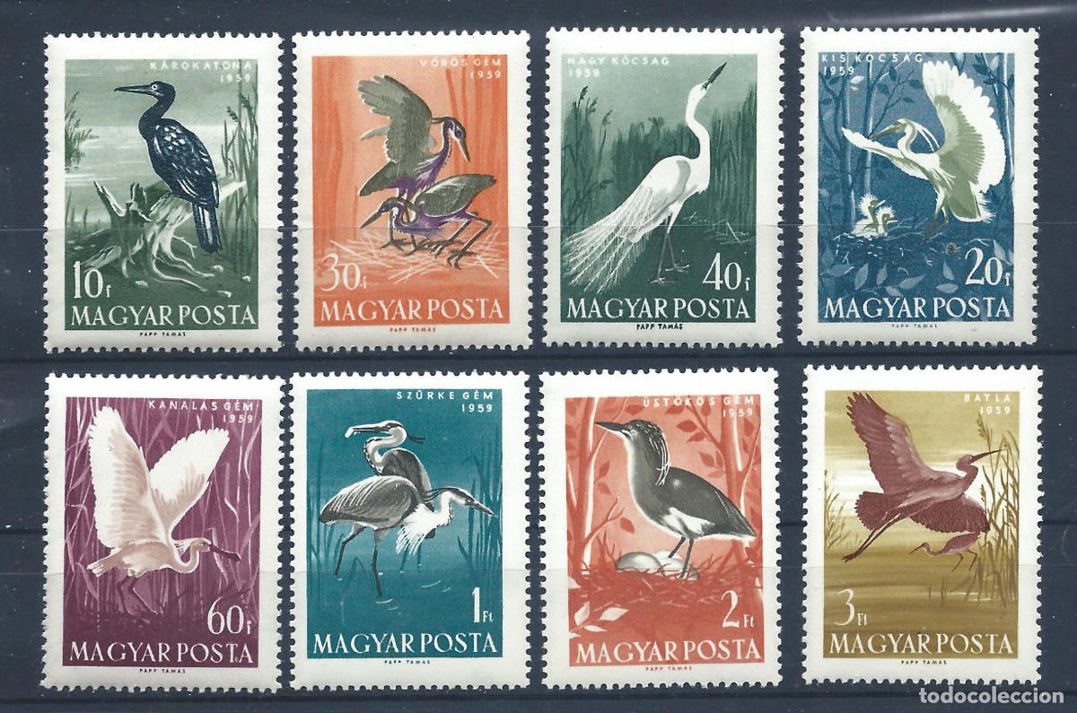 Sellos: Hongrie N&deg;1287/94** (MNH) 1959 - Faune &rdquo;Oiseaux&rdquo;