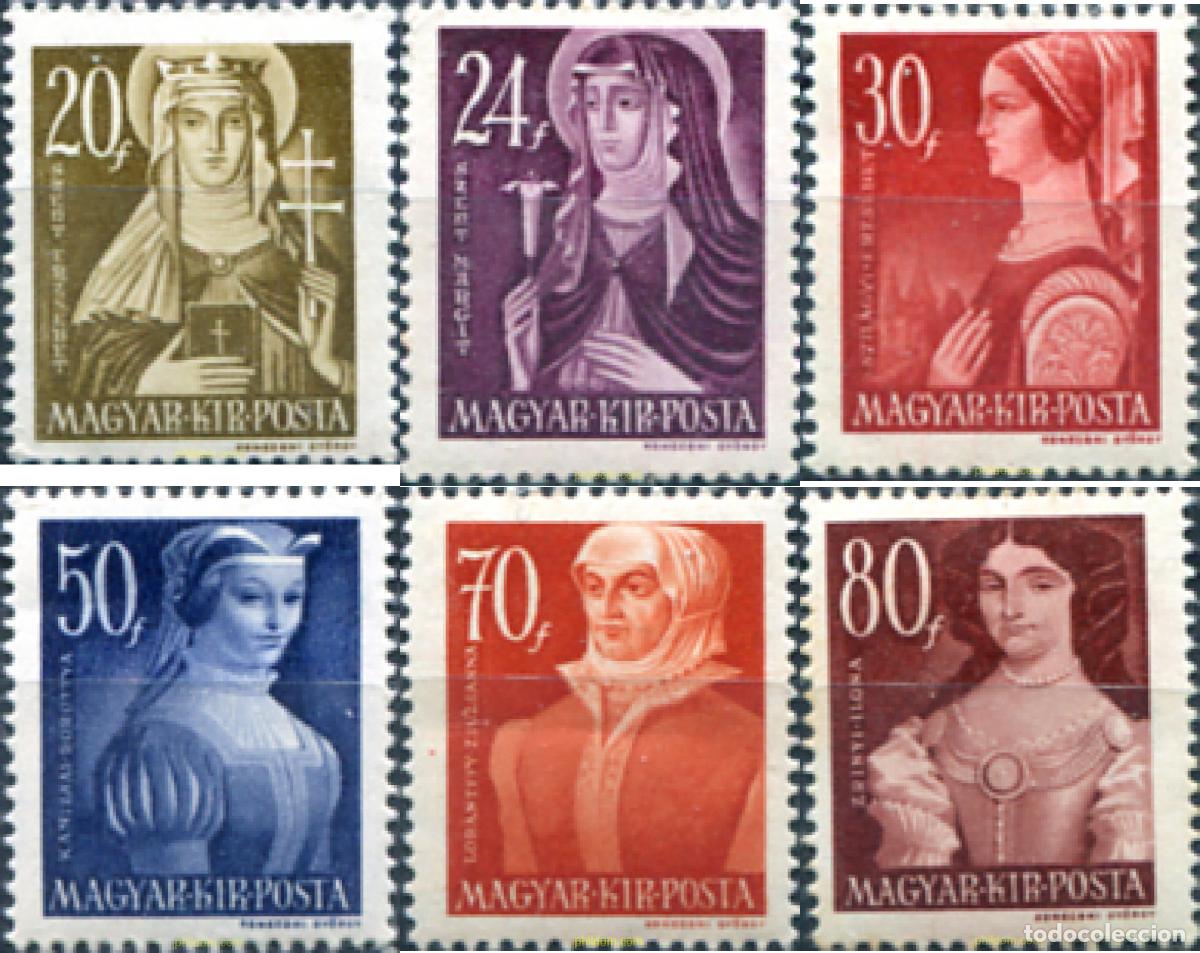 Sellos: 700794 HINGED HUNGRIA 1944 MUJERES ILUSTRES