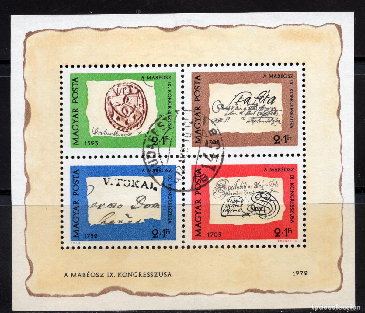 Sellos: HUNGRIA 1972 STAMP MICHEL HU BL88A