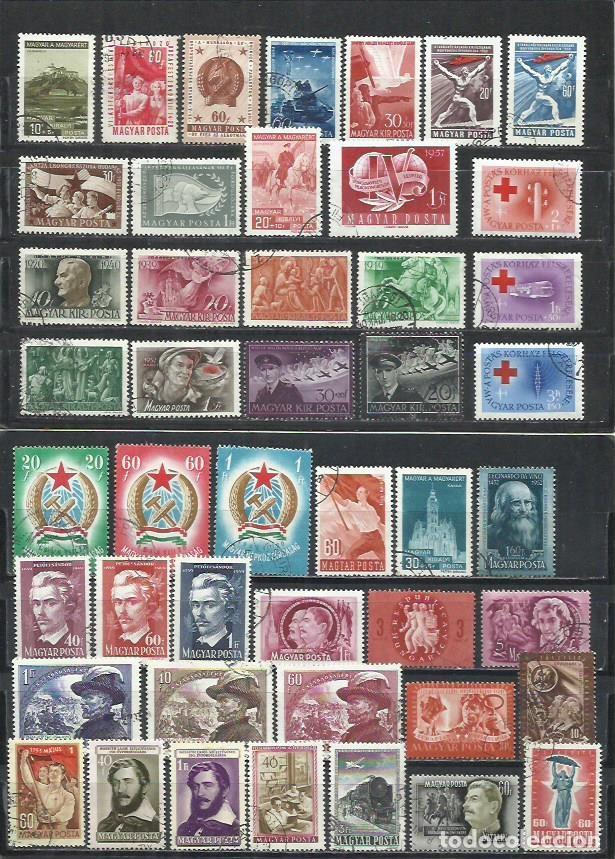 Sellos: G378I-LOTE ANTIGUOS SELLOS HUNGRIA SELLOS CLASICOS .FOTO REAL