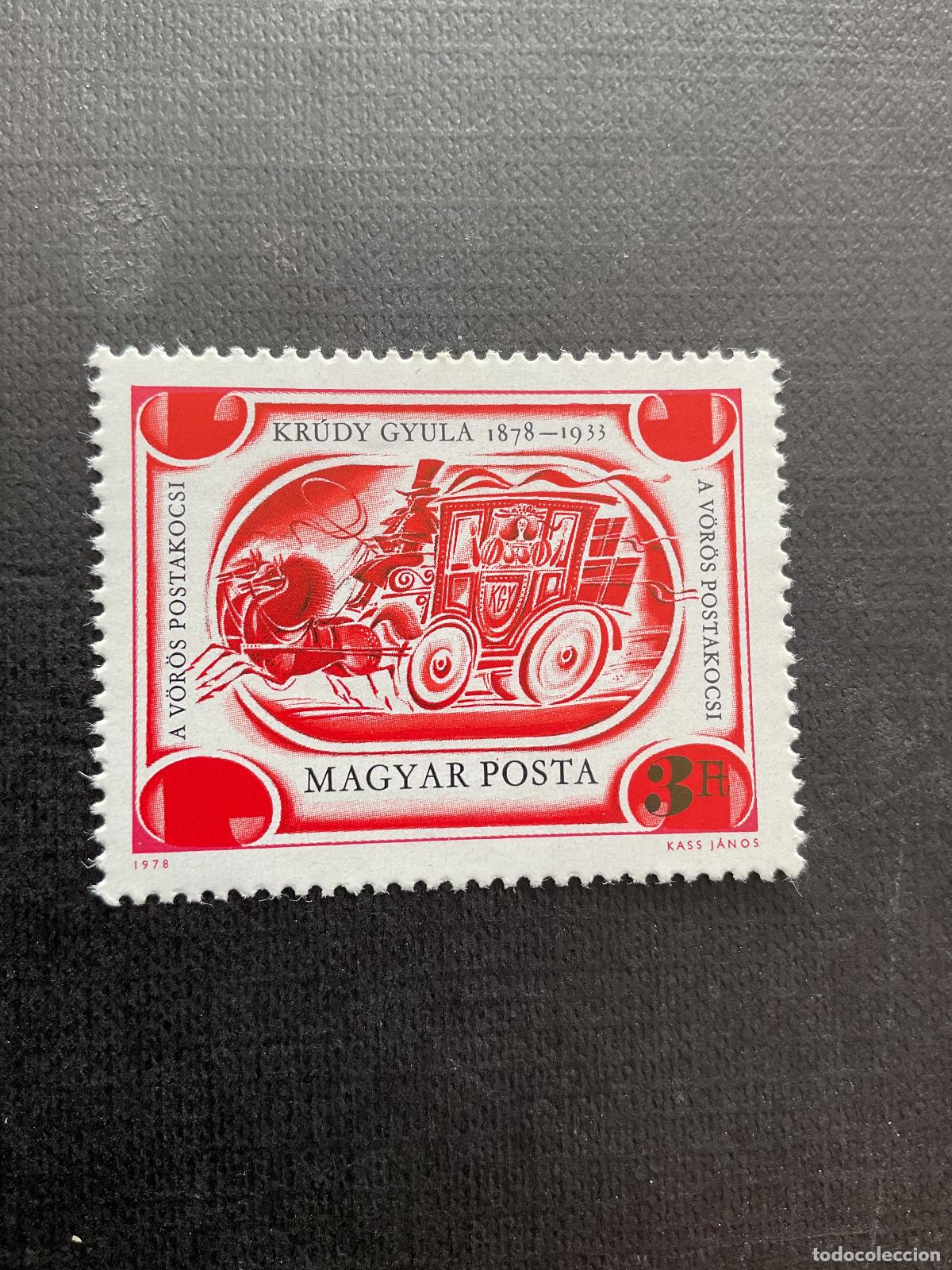 Sellos: HUNGRIA N&ordm; YVERT 2632*** A&Ntilde;O 1978. 100 ANIVERSARIO NACIMIENTO ESCRITOR GYULA KRUDY
