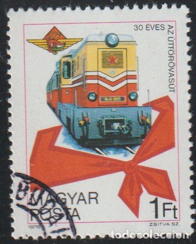 Sellos: Hungria 1978 Scott 2535 Sello * Tren Ferrocarriles Aniversario Pioneers Railway Michel 3302A