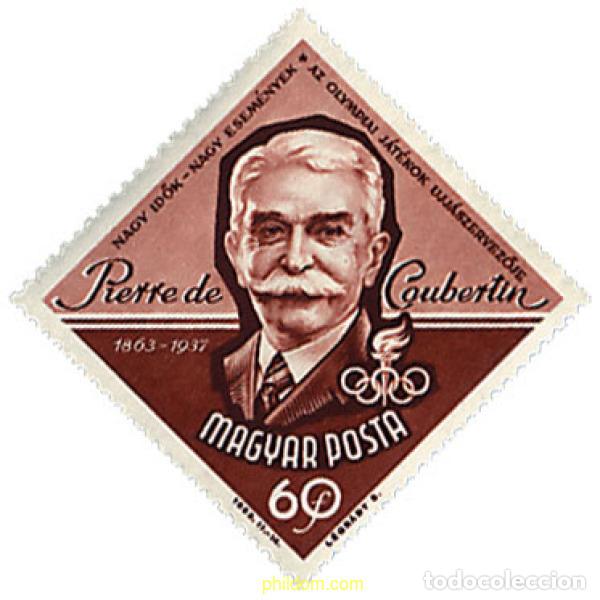 Timbres: 63993 MNH HUNGRIA 1963 CENTENARIO DEL NACIMIENTO DEL BARON PIERRE DE COUBERTIN