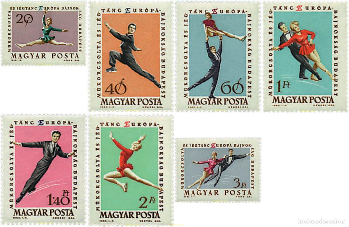 Sellos: 63996 MNH HUNGRIA 1963 CAMPEONATOS DE EUROPA DE PATINAJE ARTISTICO EN BUDAPEST