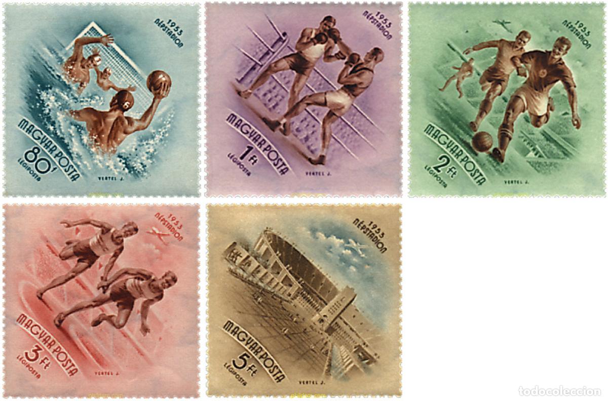 Sellos: 262018 MNH HUNGRIA 1953 INAUGURACION DEL ESTADIO DEL PUEBLO.