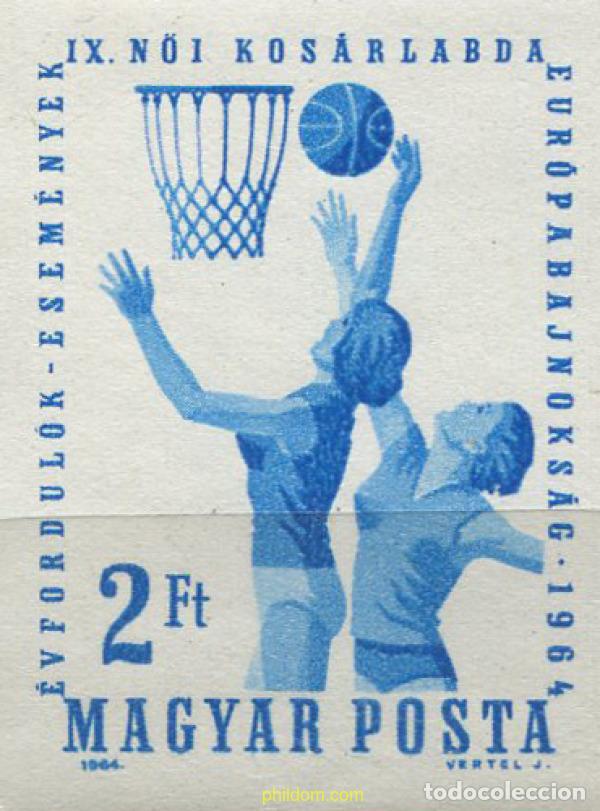Sellos: 17040 MNH HUNGRIA 1964 9 CAMPEONATO DE EUROPA DE BALONCESTO FEMENINO
