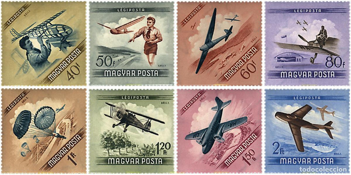 Sellos: 63919 MNH HUNGRIA 1954 DEPORTES AEREOS