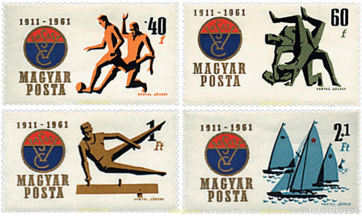 Stamps: 259860 HINGED HUNGRIA 1961 50 ANIVERSARIO DEL CLUB DEPORTIVO VASAS