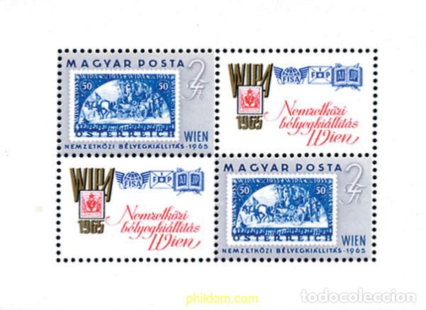 Stamps: 64005 MNH HUNGRIA 1965 WIPA 1965. EXPOSICION FILATELICA INTERNACIONAL EN VIENA