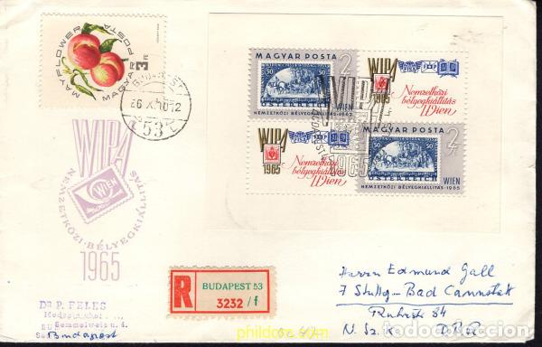 Sellos: 678227 MNH HUNGRIA 1965 WIPA 1965. EXPOSICION FILATELICA INTERNACIONAL EN VIENA