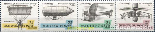 Sellos: 190572 MNH HUNGRIA 1967 PIONEROS DE LA AVIACION