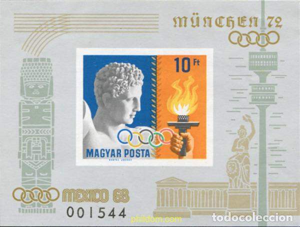 Sellos: 13663 MNH HUNGRIA 1969 19 JUEGOS OLIMPICOS VERANO MEXICO 1968