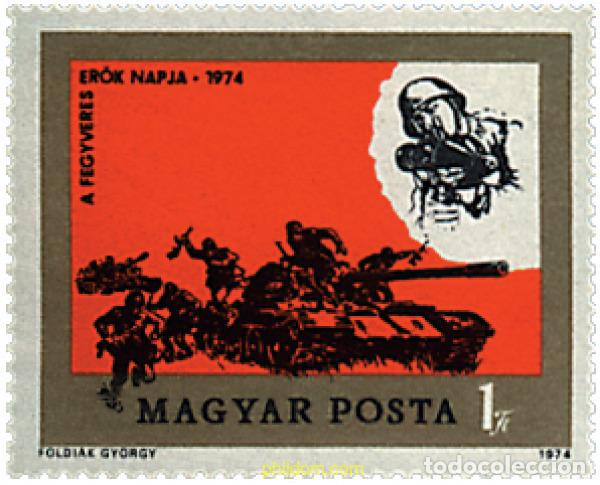 Stamps: 362512 MNH HUNGRIA 1974 DIA DEL EJERCITO
