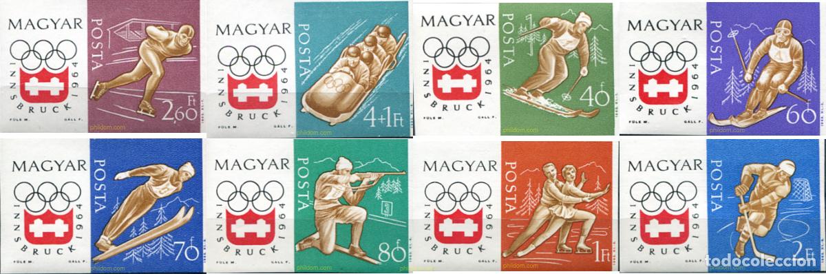 Sellos: 15523 MNH HUNGRIA 1963 9 JUEGOS OLIMPICOS DE INVIERNO. INNSBRUCK 1964