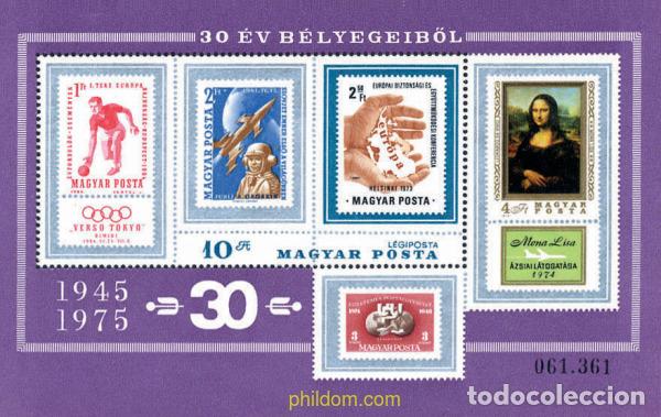 Sellos: 116279 MNH HUNGRIA 1975 30 A&Ntilde;OS DE FILATELIA