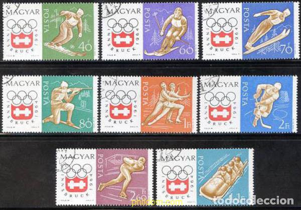 Sellos: 70963 USED HUNGRIA 1963 9 JUEGOS OLIMPICOS DE INVIERNO. INNSBRUCK 1964