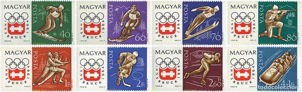 Sellos: 297835 HINGED HUNGRIA 1963 9 JUEGOS OLIMPICOS DE INVIERNO. INNSBRUCK 1964