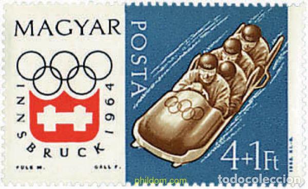 Sellos: 622675 MNH HUNGRIA 1963 9 JUEGOS OLIMPICOS DE INVIERNO. INNSBRUCK 1964