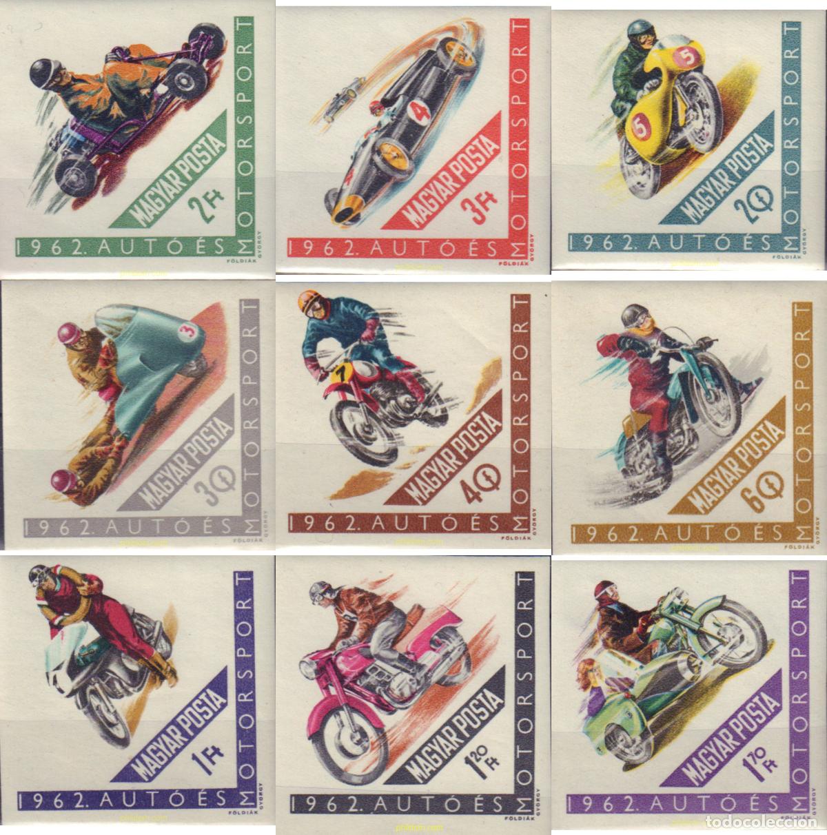 Sellos: 19626 MNH HUNGRIA 1962 MOTOCICLISMO Y AUTOMOVILISMO