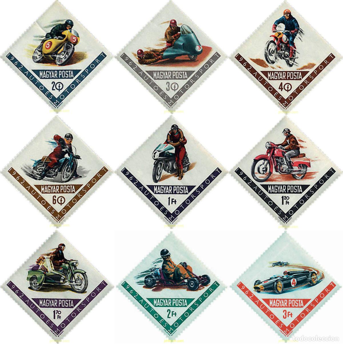 Sellos: 215239 MNH HUNGRIA 1962 MOTOCICLISMO Y AUTOMOVILISMO