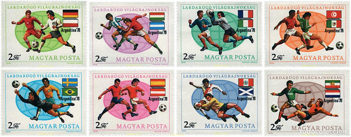 Sellos: 64146 MNH HUNGRIA 1978 COPA DEL MUNDO DE FUTBOL. ARGENTINA-78