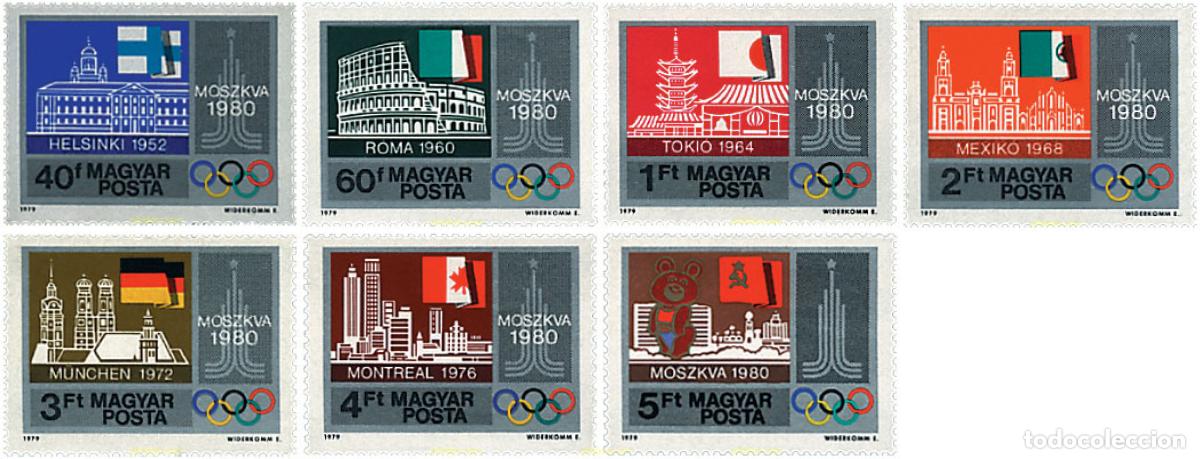 Sellos: 64153 MNH HUNGRIA 1979 22 JUEGOS OLIMPICOS VERANO MOSCU 1980