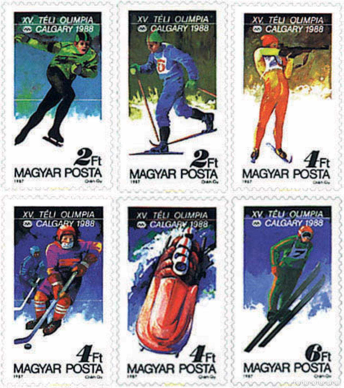 Sellos: 72729 MNH HUNGRIA 1987 15 JUEGOS OLIMPICOS INVIERNO CALGARY 1988