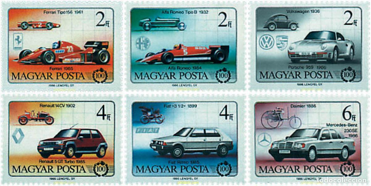 Sellos: 42048 MNH HUNGRIA 1986 CENTENARIO DEL AUTOMOVIL