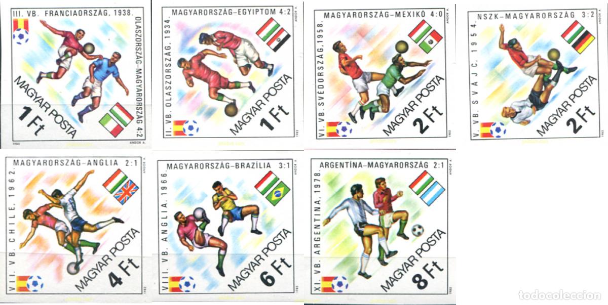 Sellos: 15646 MNH HUNGRIA 1982 COPA DEL MUNDO DE FUTBOL. ESPA&Ntilde;A-82