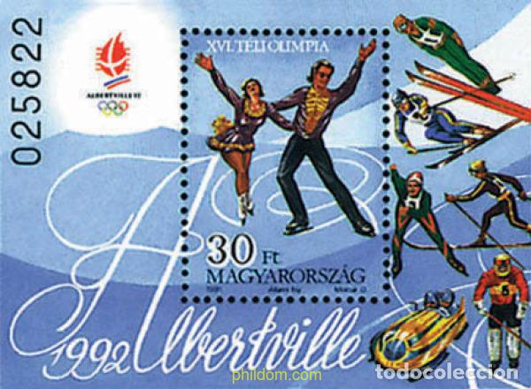 Sellos: 70961 MNH HUNGRIA 1991 16 JUEGOS OLIMPICOS INVIERNO ALBERTVILLE 1992