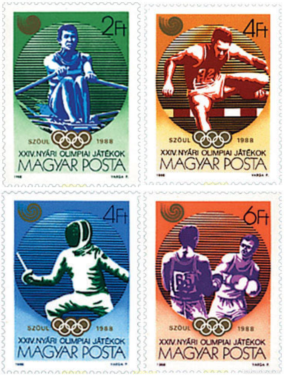 Sellos: 64279 MNH HUNGRIA 1988 24 JUEGOS OLIMPICOS VERANO SEUL 1988