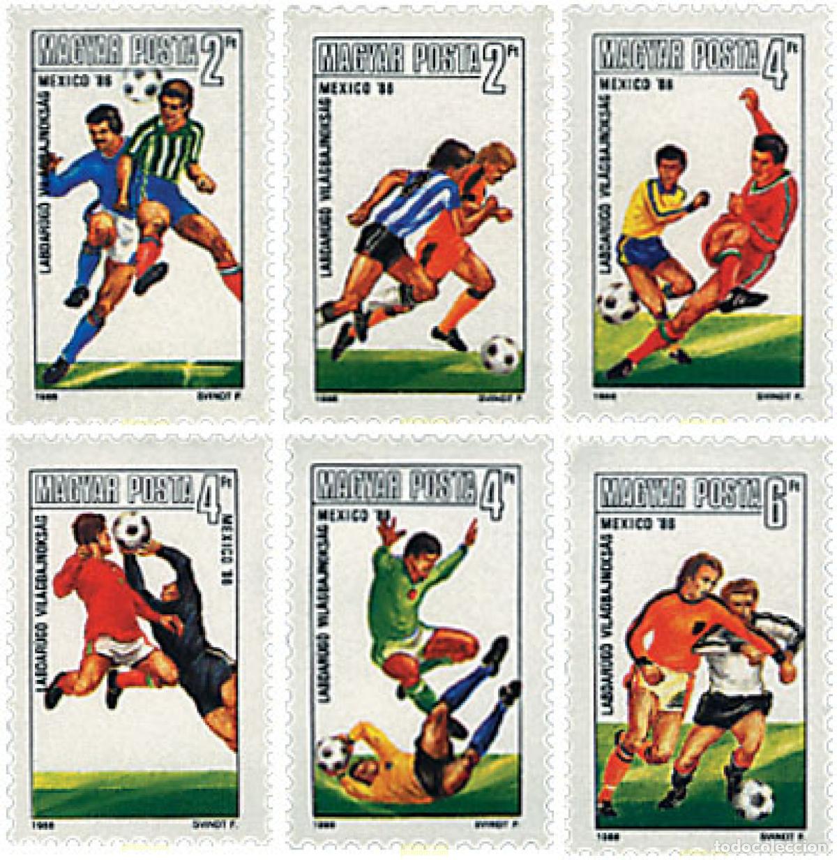 Sellos: 64232 MNH HUNGRIA 1986 COPA DEL MUNDO DE FUTBOL. MEXICO-86