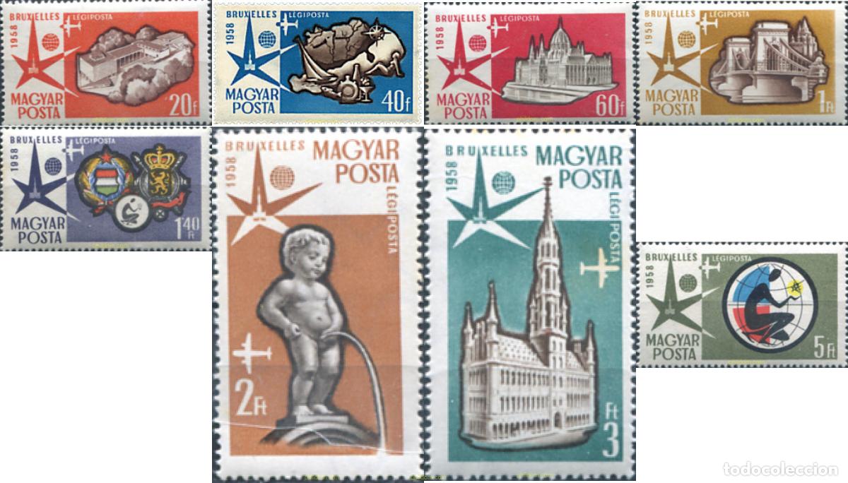 Sellos: 63930 MNH HUNGRIA 1958 EXPOSICION DE BRUSELAS