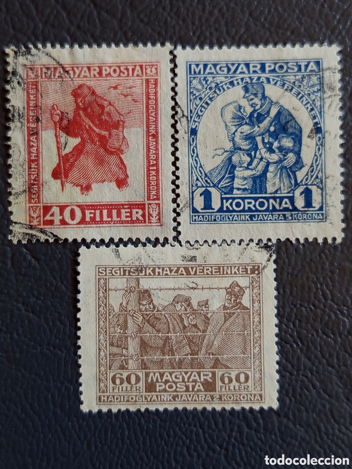 Selos: Hungr&iacute;a 1920 - Ayuda Prisioneros de Guerra (3 Valores) - Michel #312-314
