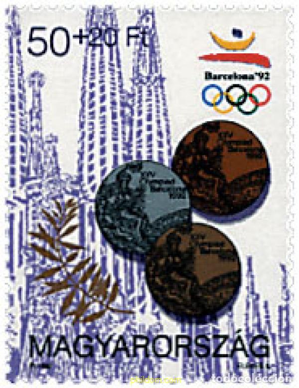 Sellos: 135797 MNH HUNGRIA 1992 25 JUEGOS OLIMPICOS VERANO BARCELONA 1992