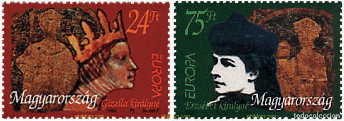 Sellos: 63014 MNH HUNGRIA 1996 EUROPA CEPT. MUJERES CELEBRES