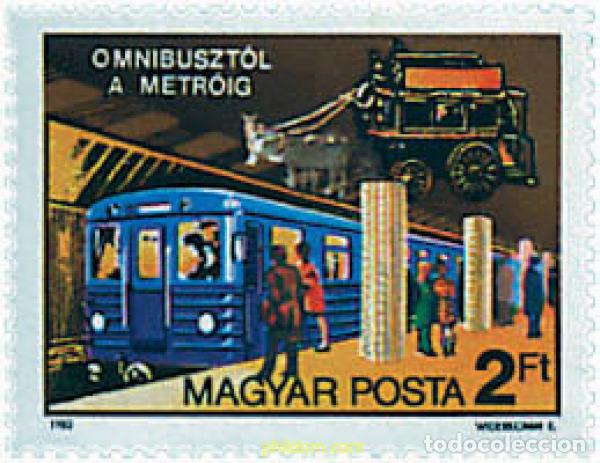 Selos: 55209 MNH HUNGRIA 1982 150 ANIVERSARIO DE LOS TRANSPORTES PUBLICOS EN BUDAPEST