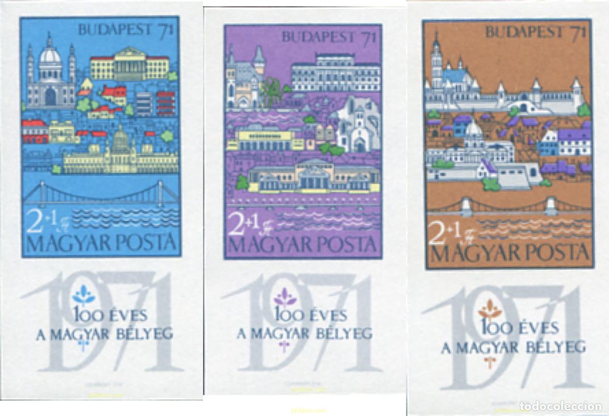 Timbres: 16899 MNH HUNGRIA 1970 BUDAPEST 71. EXPOSICION FILATELICA INTERNACIONAL. CENTENARIO DEL SELLO HUNGA