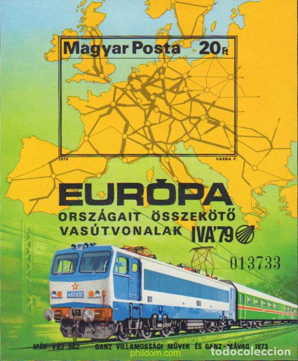 Sellos: 16912 MNH HUNGRIA 1979 EXPOSICION INTERNACIONAL DE TRANSPORTES FERROVIARIOS