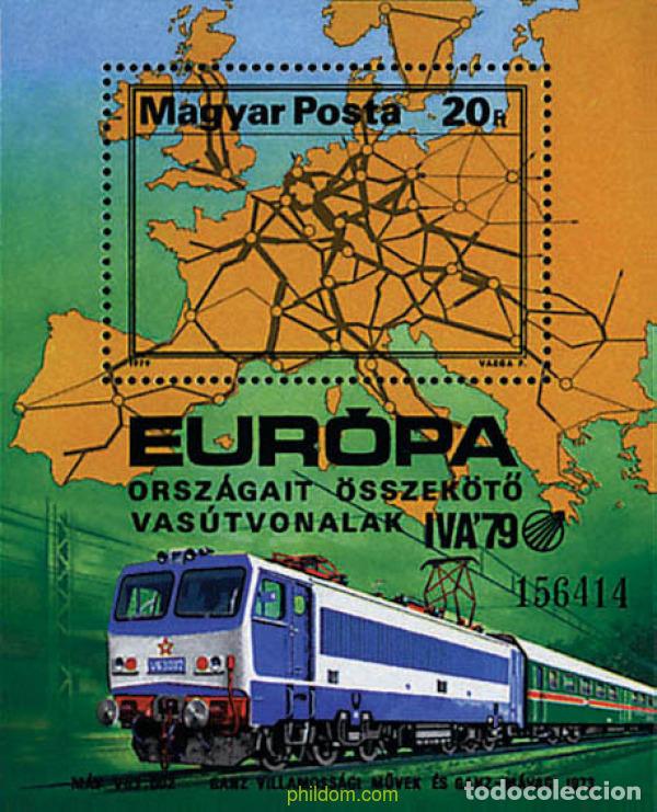 Sellos: 55204 MNH HUNGRIA 1979 EXPOSICION INTERNACIONAL DE TRANSPORTES FERROVIARIOS