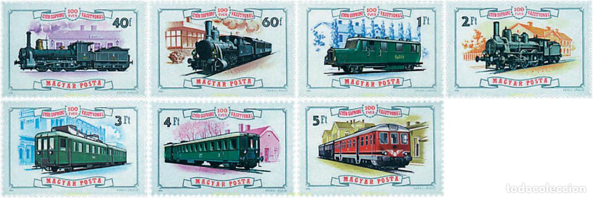 Sellos: 60917 MNH HUNGRIA 1976 CENTENARIO DEL FERROCARRIL GYOR-SOPRON-EBENFURTH