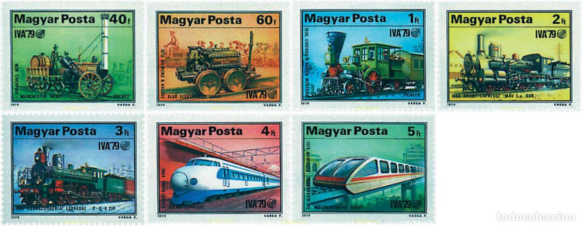 Sellos: 55203 MNH HUNGRIA 1979 EXPOSICION INTERNACIONAL DE TRANSPORTES FERROVIARIOS