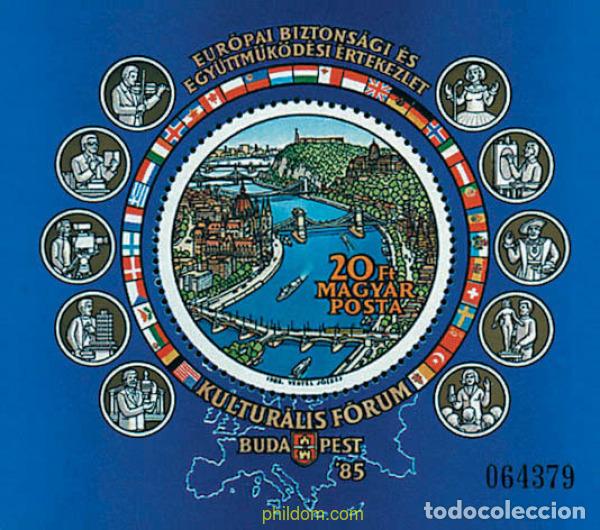 Sellos: 60458 MNH HUNGRIA 1985 CONFERENCIA PARA LA SEGURIDAD Y COOPERACION EUROPEA