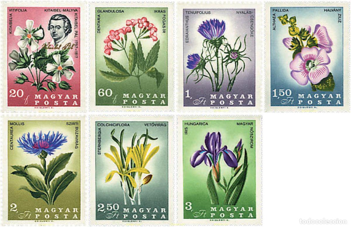 Stamps: 89706 MNH HUNGRIA 1967 6 CENTENARIO DE LA MUERTE DEL BOTANICO PAL KITAIBEL