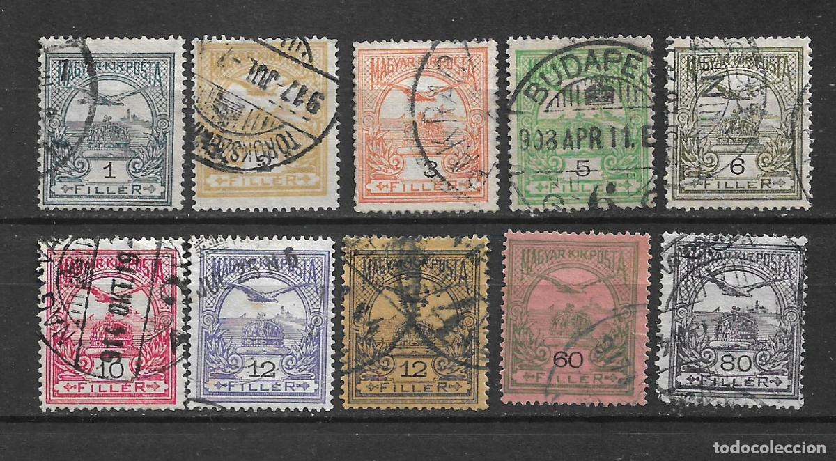 Sellos: hungria 1913-16 sellos usado - 8/24