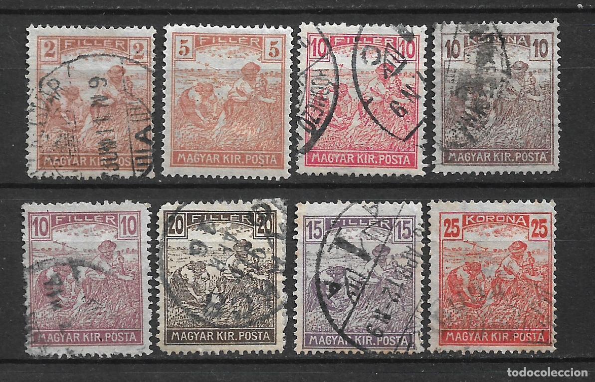 Stamps: hungria 1916-18 sellos usado - 8/24