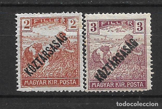 Briefmarken: hungria 1918 sellos * mh - 8/24